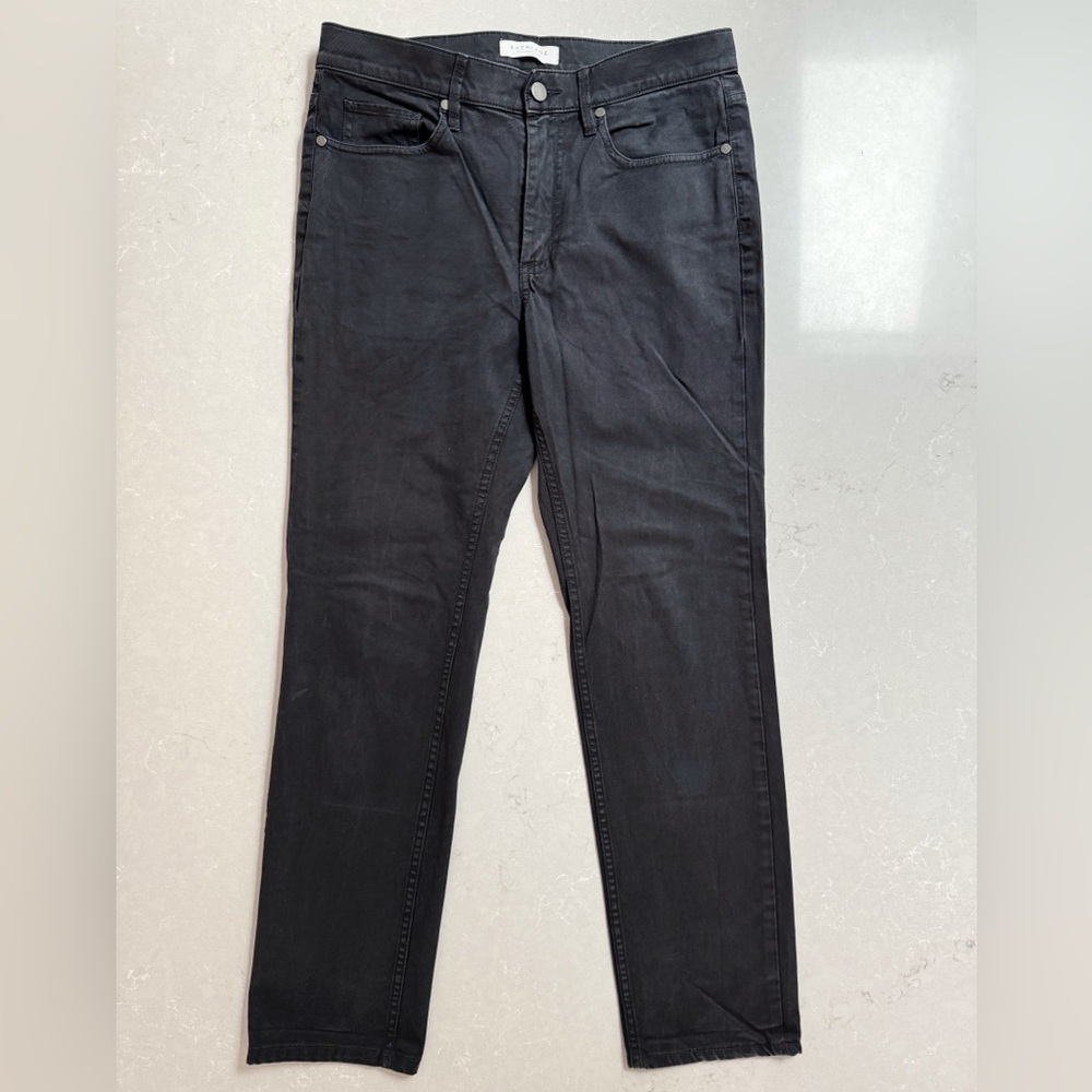 Everlane Chino Pant Black Twill Slim Straight Jeans 30wx32L